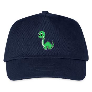 Dino vert - Casquette de baseball Enfant - marine - Devant