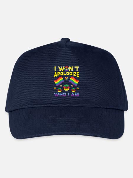 LGBT, Regenbogen, Stolz - Kinder Basecap - Navy