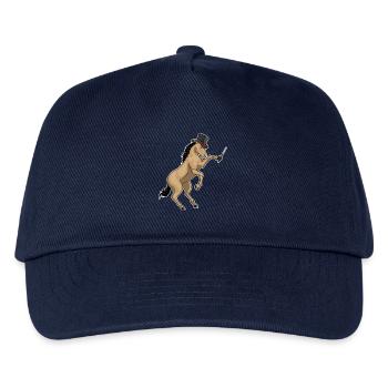 Horse Wizard Wand - Kids’ Baseball Cap - navy - Front