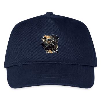 Parkourläufer in der Stadt - Kinder Basecap - Navy - Vorne