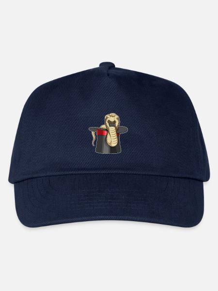 Schlange Zauberer Zylinder - Kinder Basecap - Navy