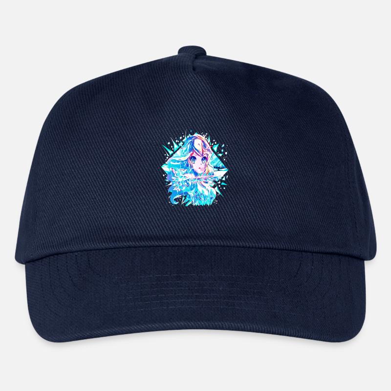 Anime Schneekönigin Eisprinzessin - Kinder Basecap - Navy