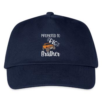 big brother, Befördert zum großen Bruder Geschenk - Kinder Basecap - Navy - Vorne