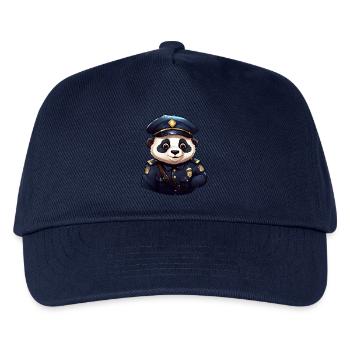 Panda Polizist - Kinder Basecap - Navy - Vorne