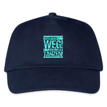 Tänzerin Festival Aus dem Weg ich muss tanzen - Kinder Basecap - Navy - Vorne