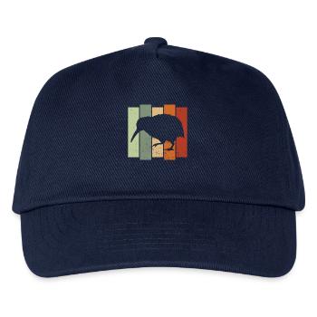 Kiwi Bird Retro Birdwatching Bird Watcher - Kids’ Baseball Cap - navy - Front