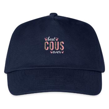 Cousin famille Design mignon léopard imprimé meilleur cous - Casquette de baseball Enfant - marine - Devant
