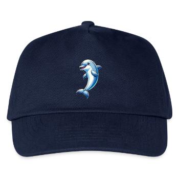 Delfin-Ozean - Kinder Basecap - Navy - Vorne
