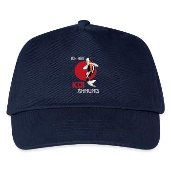 Koi Fische Koi Züchter Fischteich Japan Design - Kinder Basecap - Navy - Vorne