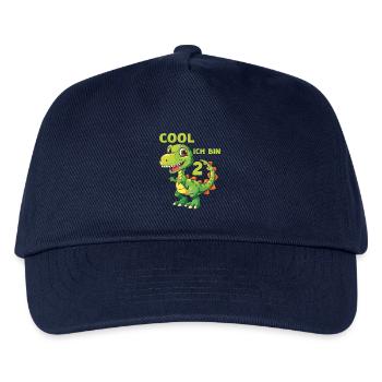Dinosaurier 2 Geburtstag Dino 2 Jahre Spruch - Kinder Basecap - Navy - Vorne
