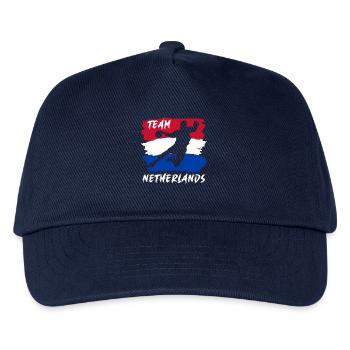 Handballmannschaft Niederlande - Kinder Basecap - Navy - Vorne