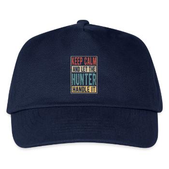Hunter Retro Geschenk - Kinder Basecap - Navy - Vorne
