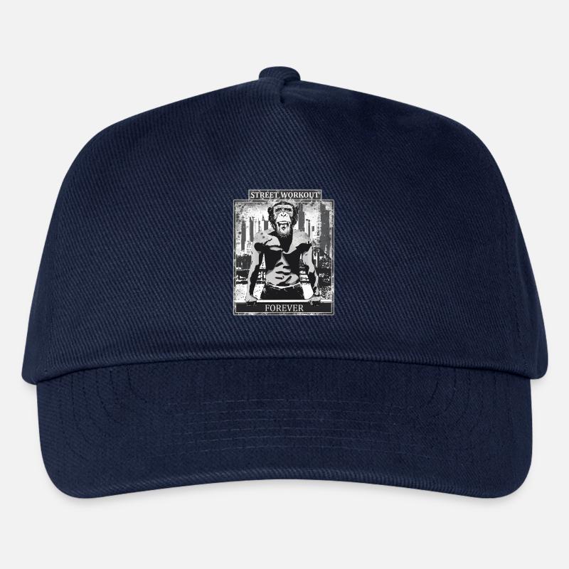 Street Workout Affe Design - Kinder Basecap - Navy