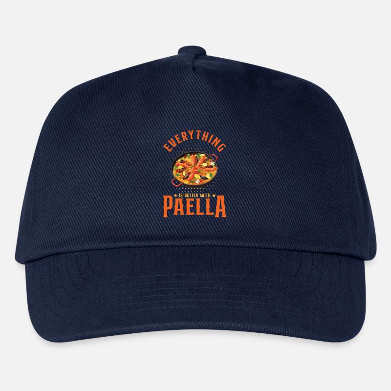 Everything Is Better With Paella Spanish Cuisine - Kids’ Baseball Cap - navy