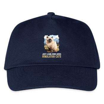 Chat de l’Himalaya Colourpoint Katze - Casquette de baseball Enfant - marine - Devant