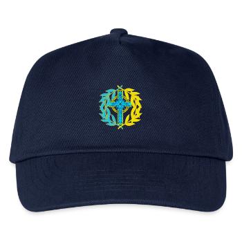 Kreuz Kreuze Kruzifix - Kinder Basecap - Navy - Vorne