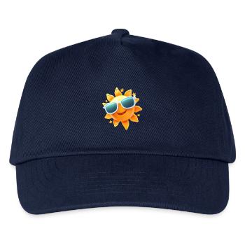 Sunny smile with cool sunglasses - Kids’ Baseball Cap - navy - Front