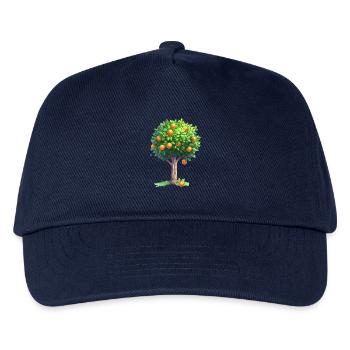 Saftiger Orangenbaum In Vollblüte - Kinder Basecap - Navy - Vorne