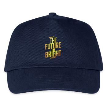 Die Zukunft Ist Strahlend Motivation - Kinder Basecap - Navy - Vorne