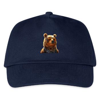 Brown Bear, Grizzly Bear, Bear Brothers, Dad, Wild Bears - Kids’ Baseball Cap - navy - Front