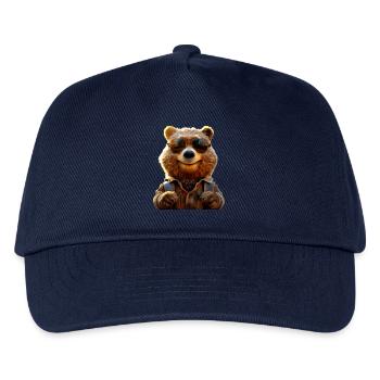 Brown Bear, Grizzly Bear, Bear Brothers, Dad, Wild Bears - Kids’ Baseball Cap - navy - Front