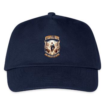 Eternal Hope Jesus Christ Motif - Kids’ Baseball Cap - navy - Front