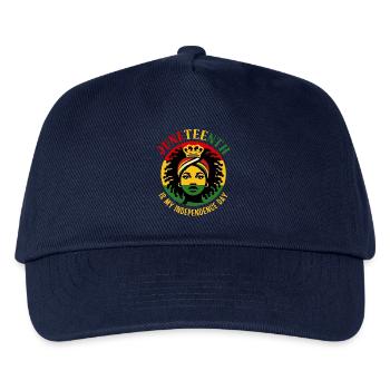 Juneteenth ist mein Unabhängigkeitstag - Kinder Basecap - Navy - Vorne