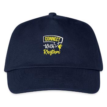 Verbinden Sie sich mit Rhythmus - Kinder Basecap - Navy - Vorne