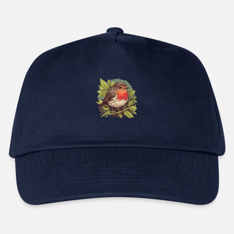 Robin Rotkehlchen - Kinder Basecap - Navy