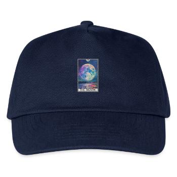 Tarot Cards Tarot Card The Moon The Moon - Kids’ Baseball Cap - navy - Front