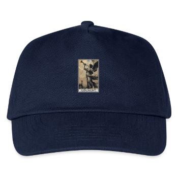 Tarotkarten Tarotkarte 20 Judgment Gericht - Kinder Basecap - Navy - Vorne