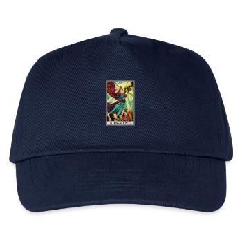 Tarotkarten Tarotkarte 20 Judgment Gericht - Kinder Basecap - Navy - Vorne
