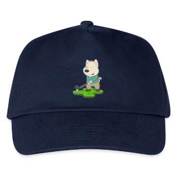 Hund Golf Golfschläger - Kinder Basecap - Navy - Vorne
