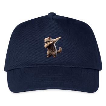 Dabbing Perser Katze Motiv Dab Coole Haustiere - Kinder Basecap - Navy - Vorne