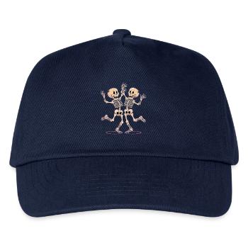 Cheerful Dance Skeleton Figures - Kids’ Baseball Cap - navy - Front