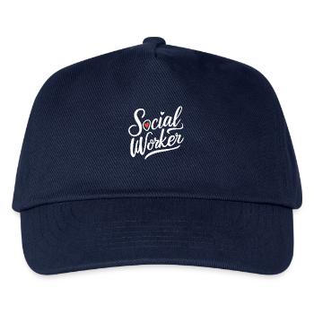 Social Worker Social Work Heart Lettering - Kids’ Baseball Cap - navy - Front
