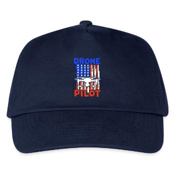 Drohnenpilot Drohne - Kinder Basecap - Navy - Vorne