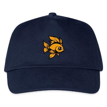 Goldfish Fish Comic - Kids’ Baseball Cap - navy - Front