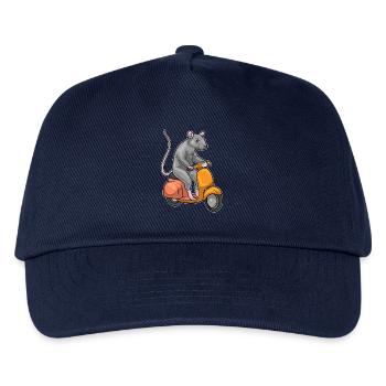 Ratte Motorroller - Kinder Basecap - Navy - Vorne