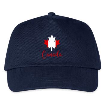 kanada canada ahornblatt - Kinder Basecap - Navy - Vorne