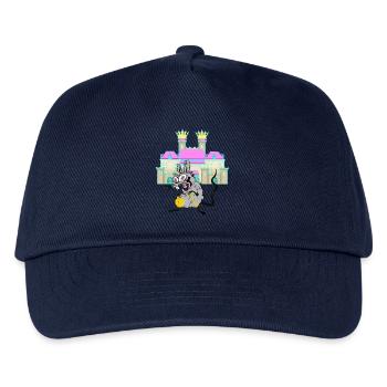Schloss Märchen Ratte Mittelalter Nager Burg Kind - Kinder Basecap - Navy - Vorne