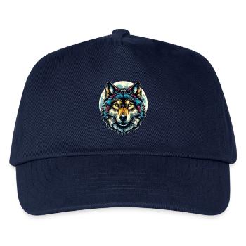 Wolf - Kids’ Baseball Cap - navy - Front