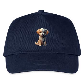 Drôle Robot Chien Cyborg Animal AI Chien Robot - Casquette de baseball Enfant - marine - Devant