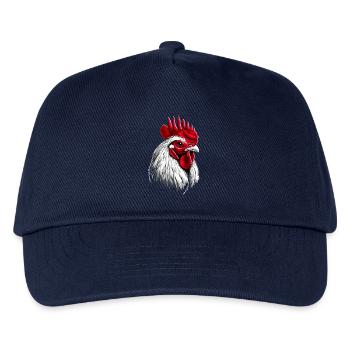 Hahn Chicken Daddy Hühnerstall Dad Landwirt Hühner - Kinder Basecap - Navy - Vorne