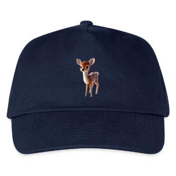 Reh Rehkitz Kostüm Rehbock Rehe Süßes Reh Kitz - Kinder Basecap - Navy - Vorne