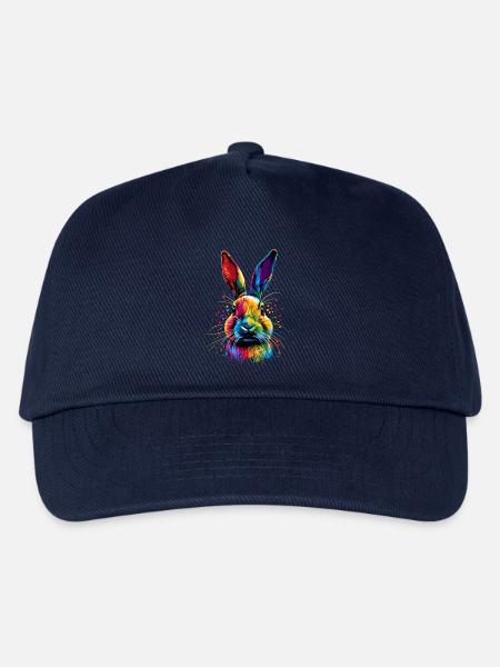Hase Kaninchen Liebhaber Feldhase Bunny Süße Hasen - Kinder Basecap - Navy