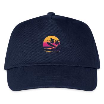 Surfer 90er Jahre - Kinder Basecap - Navy - Vorne