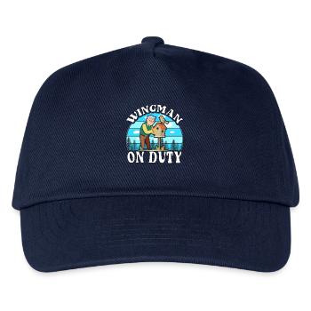 Wingman im Dienst - Kinder Basecap - Navy - Vorne