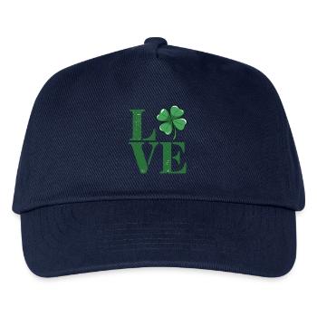 Shamrock Love St. Patrick's Day Irish Pride kids - Kinder Basecap - Navy - Vorne