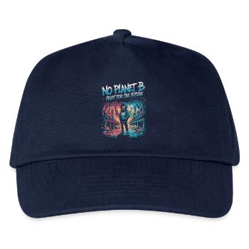No Planet B – Kampf für die Zukunft - Kinder Basecap - Navy - Vorne
